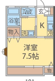 ル・ソレイユⅡ【仲介手数料：50％OFF】対象物件！の間取り