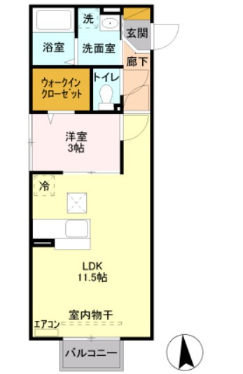 サンクテュエール　Ⅱの間取り