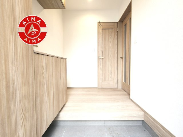 福岡市早良区干隈6丁目第1-2棟（B号棟）の内観：施工例|二重ロック採用。毎日の安心を守るしっかり防犯対策。