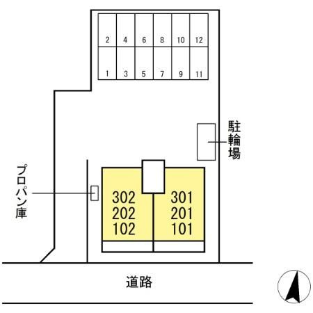 サンクレイドル下中野の区画図