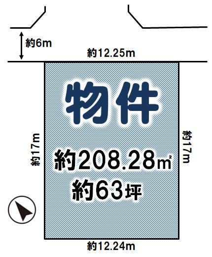 小山市美しが丘3丁目の土地図|区画図