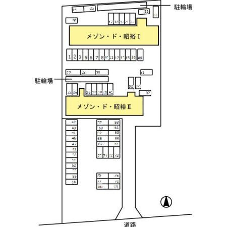 メゾン・ド・昭裕　Ⅰの区画図