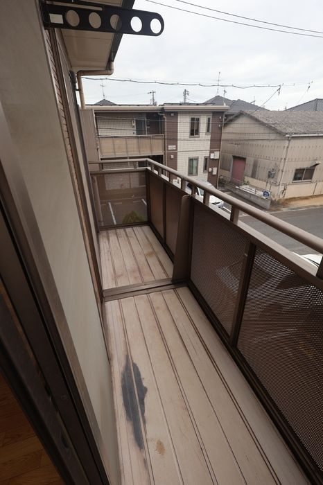 フォブール当新田　A棟のバルコニー