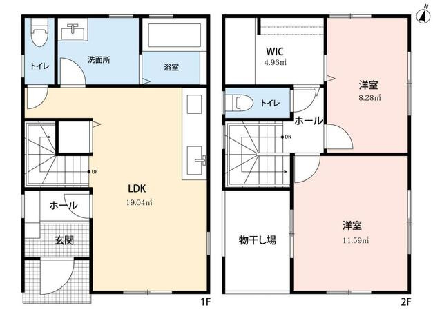 曙町貸家の間取り