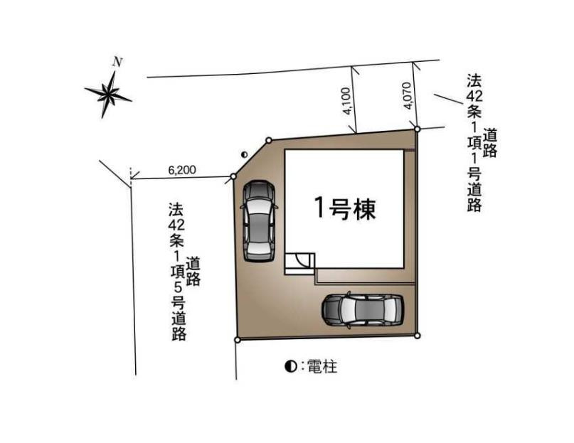 つくば市高見原第19　新築戸建の区画図