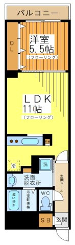 AZALETY上北沢の間取り