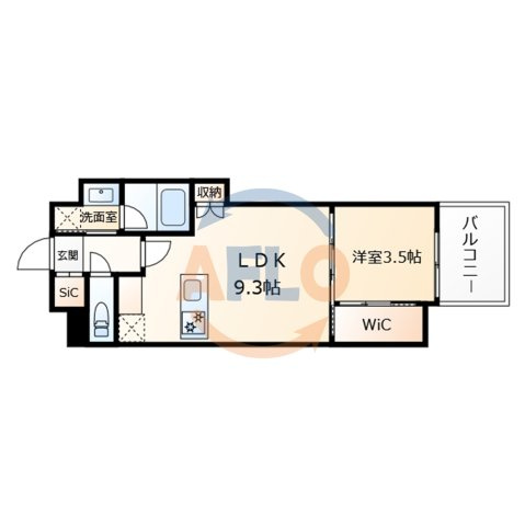 アーバネックス南森町EASTの間取り|アーバネックス南森町EAST　間取り