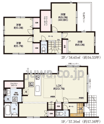 【新築分譲住宅】川越市月吉町3期の間取り