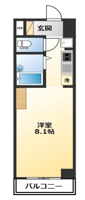 台東区竜泉３丁目の賃貸マンションの間取り