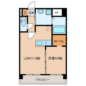 福岡市東区多の津５丁目の賃貸マンションの間取り|間取り図