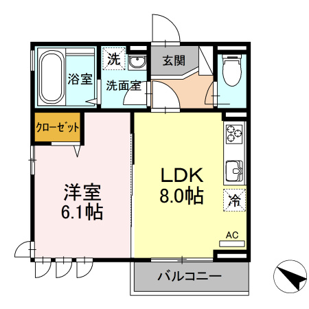 ガーネットの間取り