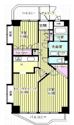 パームス鷺宮の間取り|間取りです。