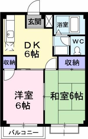 ハイツおおいしの間取り