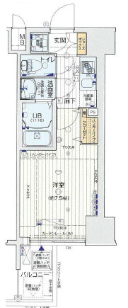 【間取り】 | プレミアムコート谷町4丁目