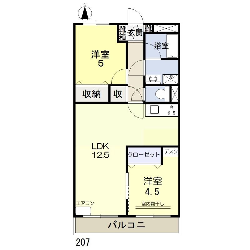 カーサ２１の間取り