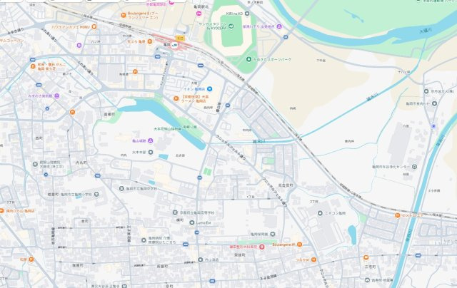 亀岡市北古世町　第1期　新築一戸建ての地図