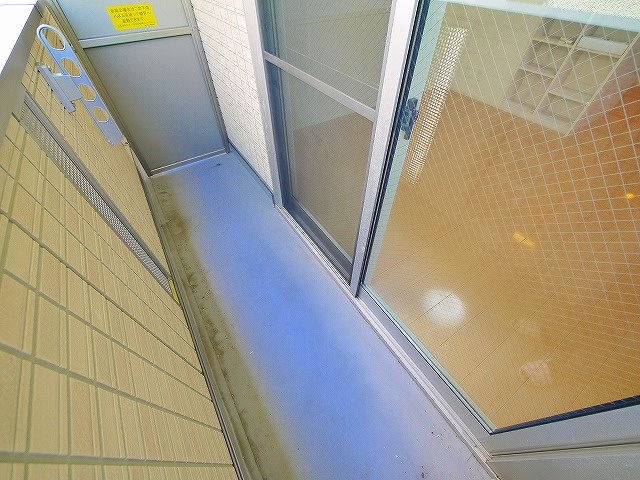 カーサあやめ池のバルコニー|広々としたバルコニーです