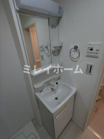 Valle Feliz雑色の洗面所