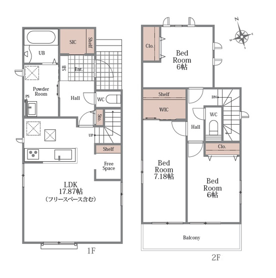 【間取り】 | 葵区北2丁目　新築戸建　全1棟