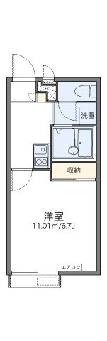 レオパレスローズの間取り