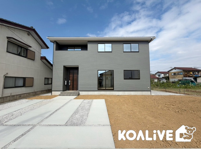 【外観】 | 前橋市下新田町　新築住宅 | 現地ご案内ツアー開催中！早朝やお仕事帰りのご見学にもすぐ対応致します！見学ご予約はコアライブまでお気軽にお問い合わせ下さい！