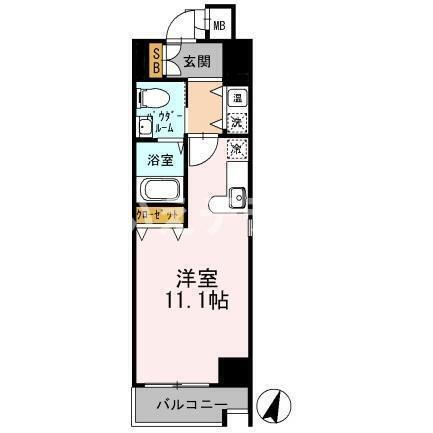 カスタリア三宮の間取り