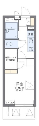レオパレス丸根の間取り|代表的な間取のため実際の間取とは異なる場合があります