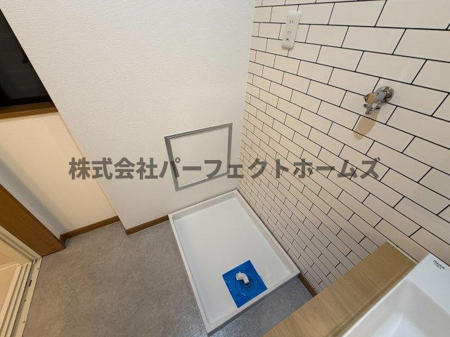 高槻市八幡町戸建　賃貸の設備|洗濯機置場です