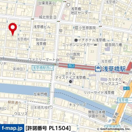 EAST AKIHABARAの地図