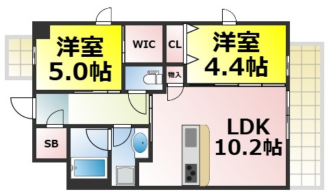 【間取り】 | ATKレジデンスなんば 仲介手数料無料
