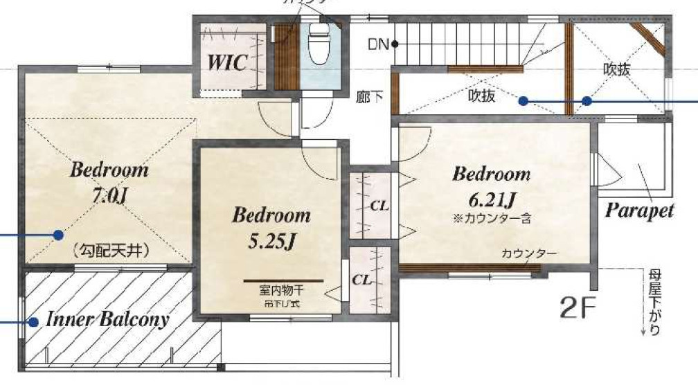 沼津市下香貫木ノ宮全2棟　1号棟の間取り