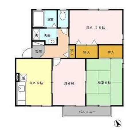 ハイカムールエリアＢの間取り