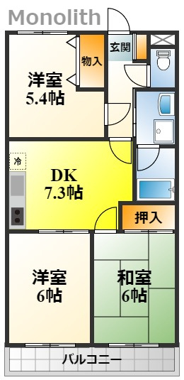 グランエクセル 和泉の間取り