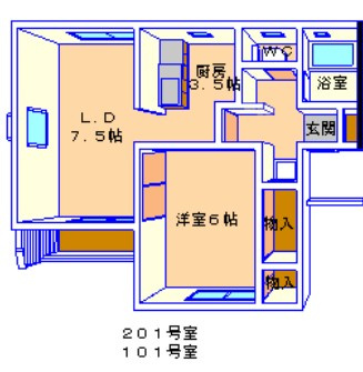 グリーンハイツ布施Ｂ【仲介手数料：50％OFF】対象物件！の間取り