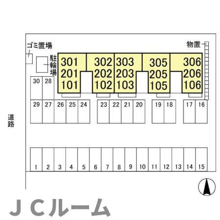 アイビスの区画図