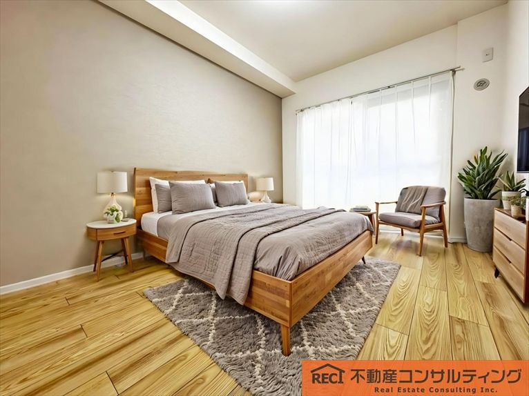 深江ロイヤルマンションの寝室