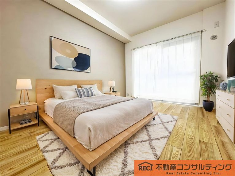 深江ロイヤルマンションの寝室