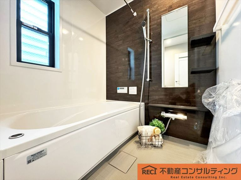 神戸市灘区記田町1丁目　新築戸建の浴室|お家でミストサウナが楽しめます♪浴室乾燥機など設備も充実！