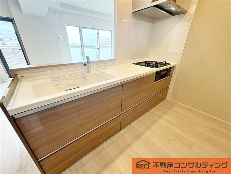 ワコーレ神戸灘タワーのキッチン|南向きで開放感のある角住戸♪