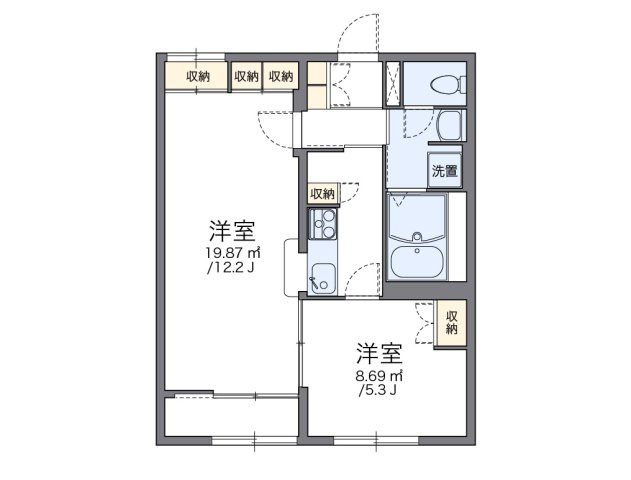 レオパレス大樹の間取り