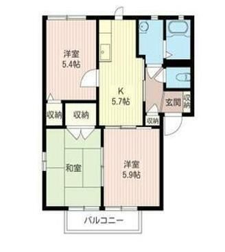 サニーフォレストヴィラの間取り