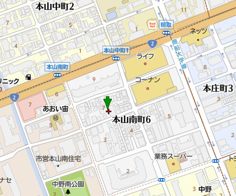 グレイスハイツ本山南町の地図