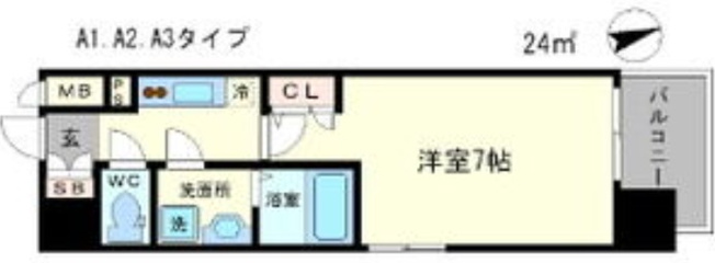 【間取り】 | エスリード大阪城公園