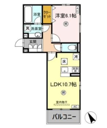 D-ROOM IZUMIの間取り