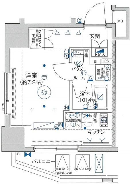 セジョリ北千住ノワールの間取り