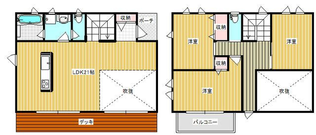 小山３丁目貸家（澤枝邸）の間取り