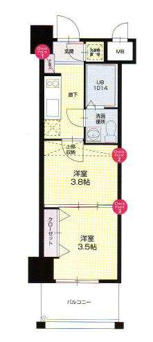 ORIENT №67BENEFIT21博多の間取り