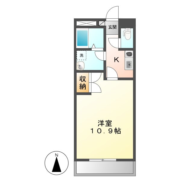 リベルテ北畝の間取り
