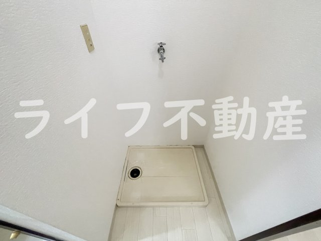 アイケイハイツ高井田A棟の洗面所|スペースが確保できる洗面所です