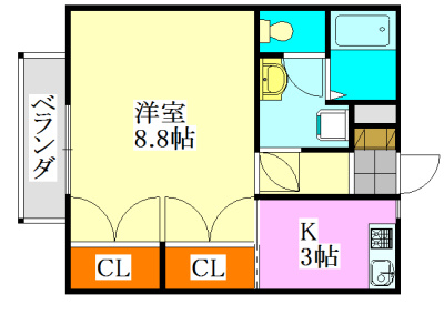 【間取り】 | アムールSazemⅡ
